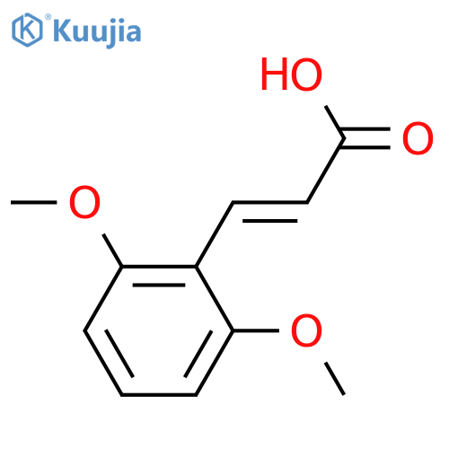 2-PROPENOIC ACID, 3-(2,6-DIMETHOXYPHENYL)- structure