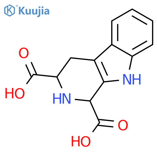 2,3,4,9-tetrahydro-1H-beta-carboline-1,3-dicarboxylic acid structure