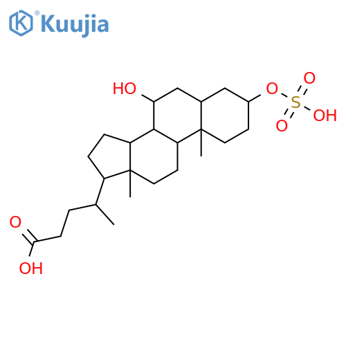 3-(sulfooxy)-(3a,5b,7a)- 7-hydroxyCholan-24-oic acid structure