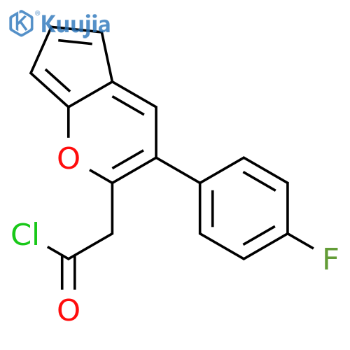 7-Benzofuranacetyl chloride, 3-(4-fluorophenyl)- structure