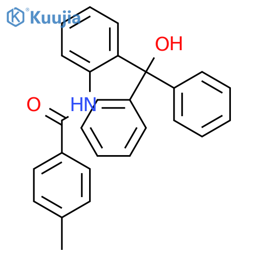 BENZAMIDE, N-[2-(HYDROXYDIPHENYLMETHYL)PHENYL]-4-METHYL- structure