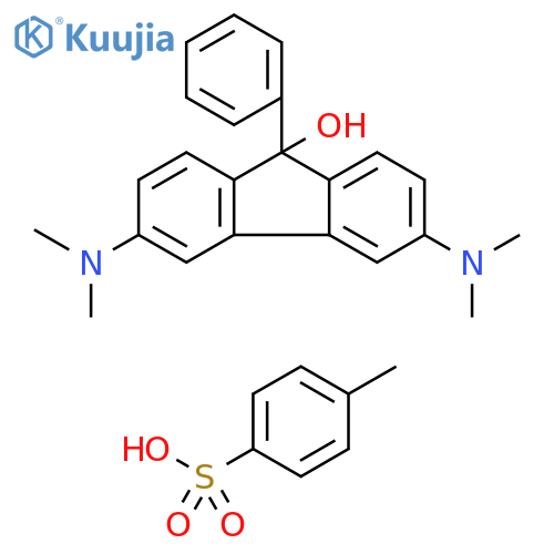 9H-Fluoren-9-ol, 3,6-bis(dimethylamino)-9-phenyl-,4-methylbenzenesulfonate (salt) structure