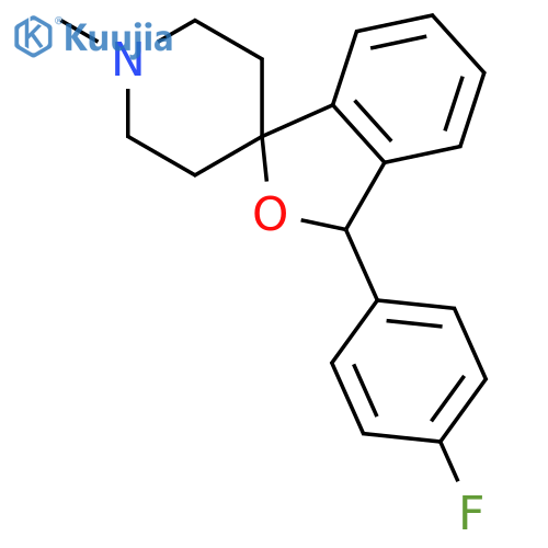 SPIRO[ISOBENZOFURAN-1(3H),4'-PIPERIDINE], 3-(4-FLUOROPHENYL)-1'-METHYL- structure