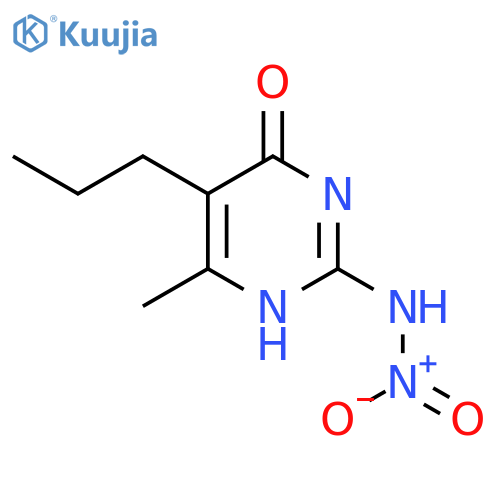 4(1H)-PYRIMIDINONE, 6-METHYL-2-(NITROAMINO)-5-PROPYL- structure