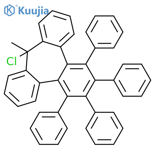 9H-Tribenzo[a,c,e]cycloheptene, 9-chloro-9-methyl-1,2,3,4-tetraphenyl- structure