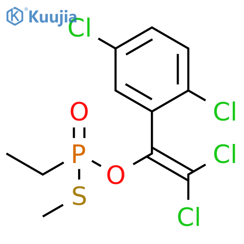 Phosphonothioic acid, ethyl-, O-[2,2-dichloro-1-(2,5-dichlorophenyl)ethenyl] S-methyl ester (9CI) structure