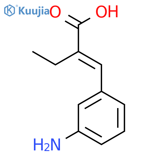 Butanoic acid,2-[(3-aminophenyl)methylene]- structure