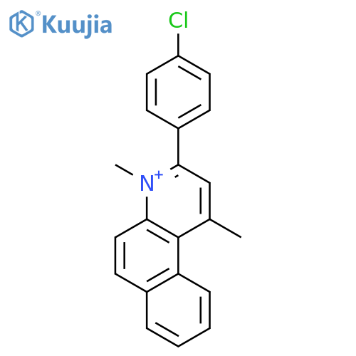 Benzo[f]quinolinium, 3-(4-chlorophenyl)-1,4-dimethyl- structure