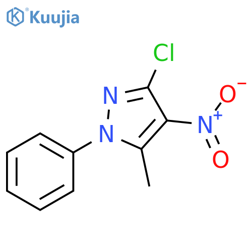 1H-Pyrazole, 3-chloro-5-methyl-4-nitro-1-phenyl- structure