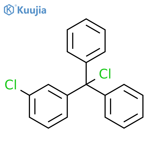Benzene, 1-chloro-3-(chlorodiphenylmethyl)- structure