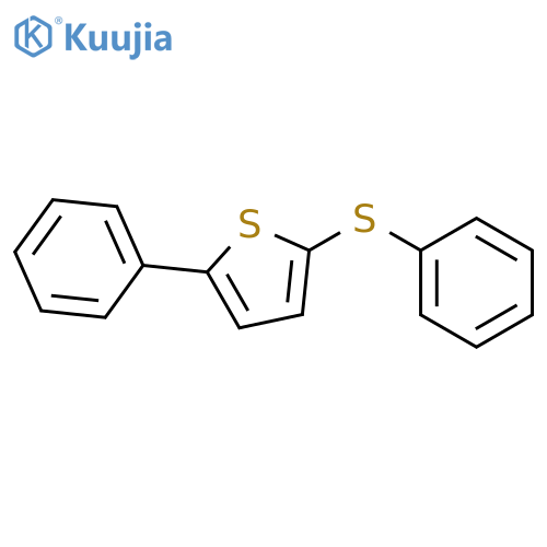 Thiophene, 2-phenyl-5-(phenylthio)- structure