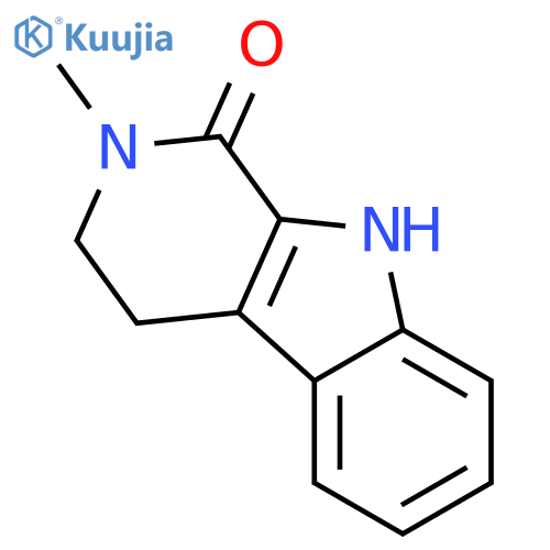 1H-Pyrido[3,4-b]indol-1-one,2,3,4,9-tetrahydro-2-methyl- structure