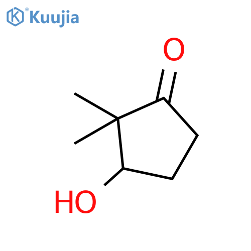 Cyclopentanone, 3-hydroxy-2,2-dimethyl- structure