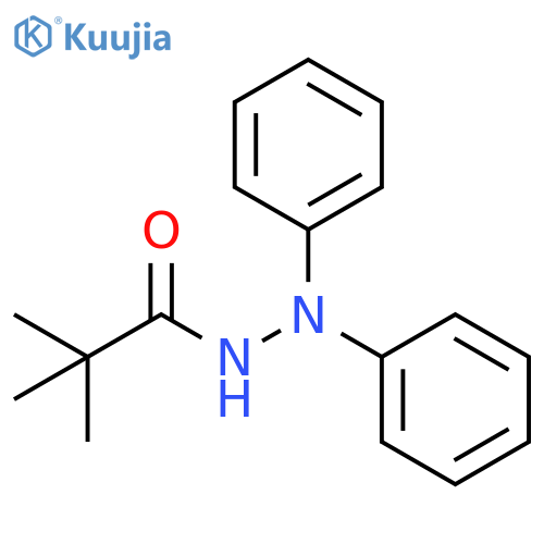 Propanoic acid, 2,2-dimethyl-, 2,2-diphenylhydrazide structure