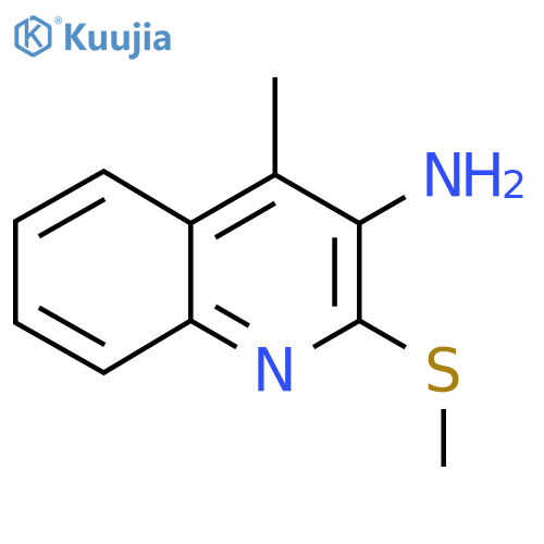 4-Methyl-2-(methylsulfanyl)quinolin-3-amine structure