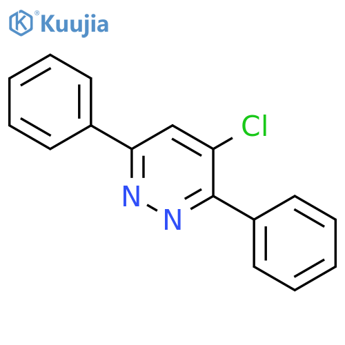 Pyridazine, 4-chloro-3,6-diphenyl- structure
