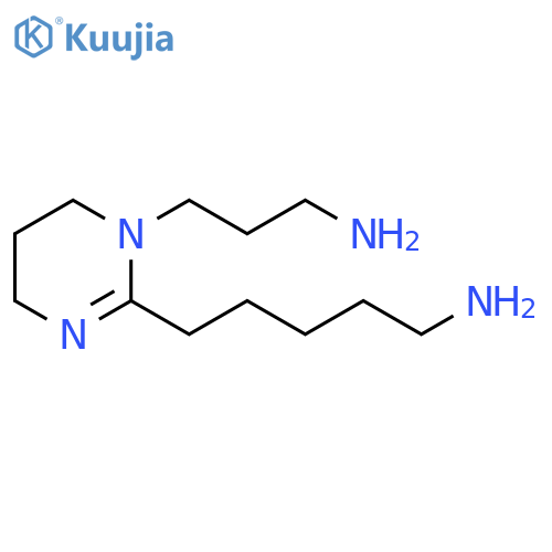 2-Pyrimidinepentanamine, 1-(3-aminopropyl)-1,4,5,6-tetrahydro- structure