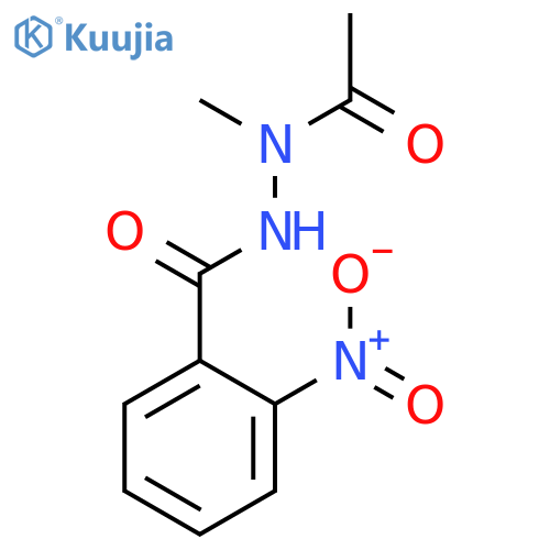 BENZOIC ACID, 2-NITRO-, 2-ACETYL-2-METHYLHYDRAZIDE structure