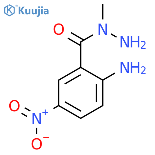 Benzoic acid, 2-amino-5-nitro-, 1-methylhydrazide structure