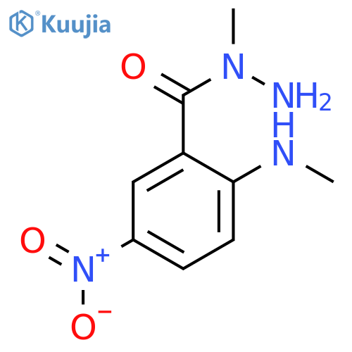 BENZOIC ACID, 2-(METHYLAMINO)-5-NITRO-, 1-METHYLHYDRAZIDE structure