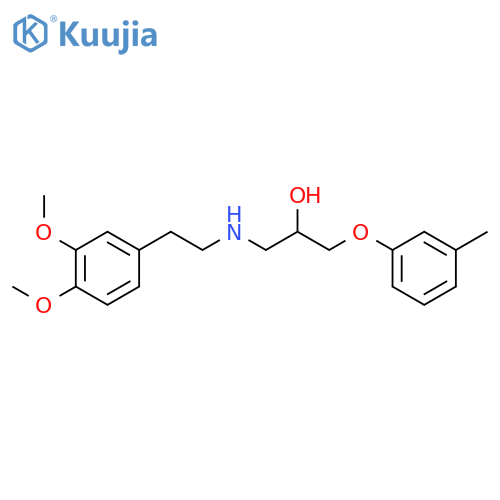 1-((3,4-Dimethoxyphenethyl)amino)-3-(m-tolyloxy)propan-2-ol structure