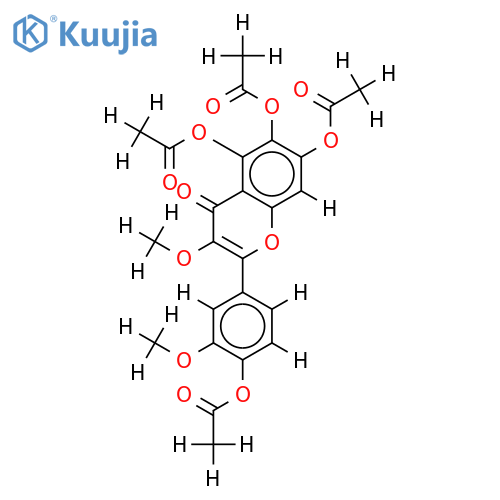 Tetra-Ac-4',5,6,7-Tetrahydroxy-3,3'-dimethoxyflavone structure