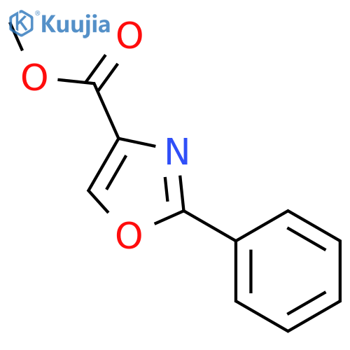 methyl 2-phenyl-1,3-oxazole-4-carboxylate structure