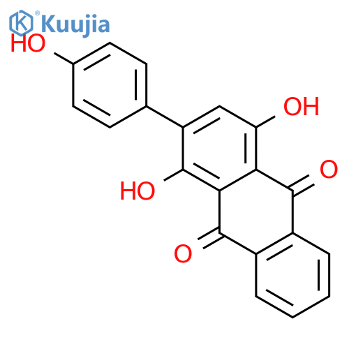 9,10-Anthracenedione, 1,4-dihydroxy-2-(4-hydroxyphenyl)- structure