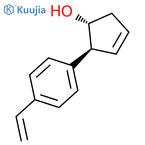 3-Cyclopenten-1-ol, 2-(4-ethenylphenyl)-, (1R,2S)-rel- structure