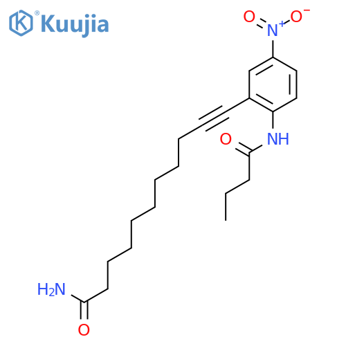 10-Undecynamide, 11-[5-nitro-2-[(1-oxobutyl)amino]phenyl]- structure