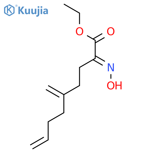 8-Nonenoic acid, 2-(hydroxyimino)-5-methylene-, ethyl ester, (2E)- structure