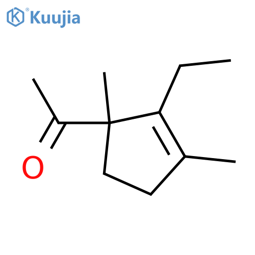 Ethanone,1-(2-ethyl-1,3-dimethyl-2-cyclopenten-1-yl)- (9ci) structure
