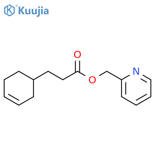 3-CYCLOHEXENE-1-PROPANOIC ACID, 2-PYRIDINYLMETHYL ESTER structure