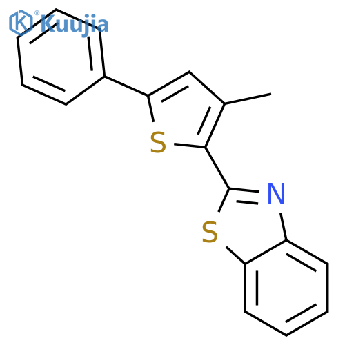 BENZOTHIAZOLE, 2-(3-METHYL-5-PHENYL-2-THIENYL)- structure
