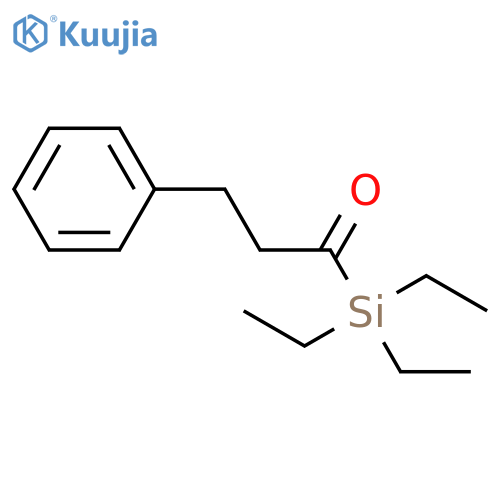 Silane, triethyl(1-oxo-3-phenylpropyl)- structure