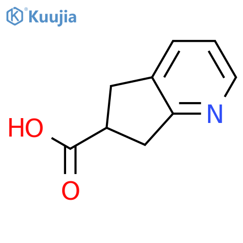 5H,6H,7H-cyclopenta[b]pyridine-6-carboxylic acid structure