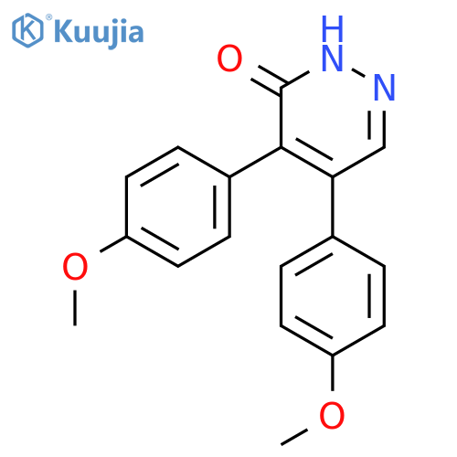 3(2H)-Pyridazinone, 4,5-bis(4-methoxyphenyl)- structure