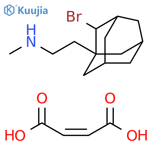 2-bromo-n-ethyl-n-methyl-1-adamantanamine (2z)-2-butenedioate (1: 1) structure