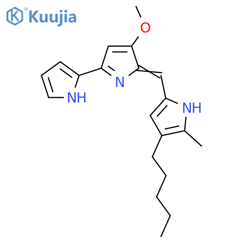 3-Methoxy-2-[(5-methyl-4-pentyl-1H-pyrrol-2-yl)methylidene]-5-(1H-pyrrol-2-yl)pyrrole structure