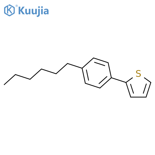 Thiophene, 2-(4-hexylphenyl)- structure