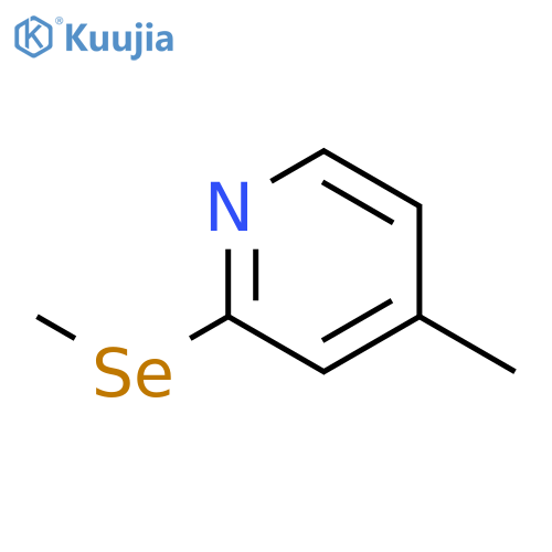 Pyridine, 4-methyl-2-(methylseleno)- structure