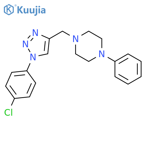 1-{1-(4-chlorophenyl)-1H-1,2,3-triazol-4-ylmethyl}-4-phenylpiperazine structure
