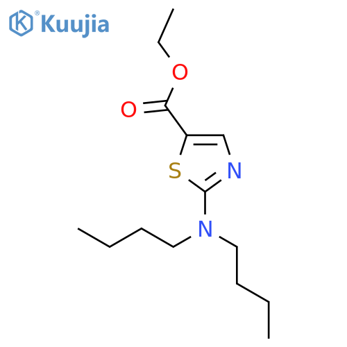 5-THIAZOLECARBOXYLIC ACID, 2-(DIBUTYLAMINO)-, ETHYL ESTER structure