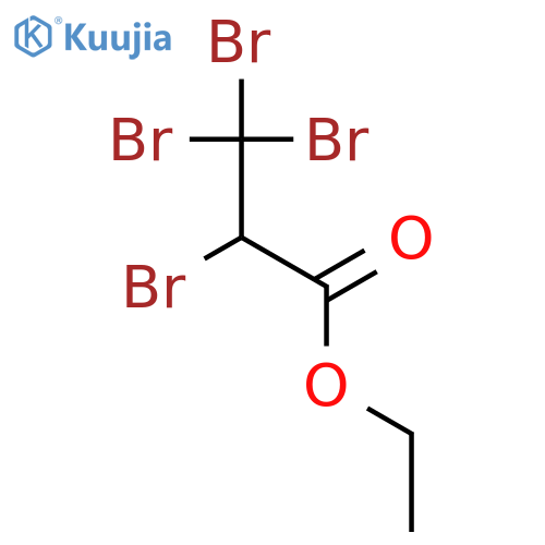 Propanoic acid, 2,3,3,3-tetrabromo-, ethyl ester structure