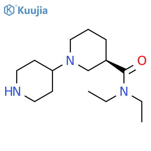 [1,4'-Bipiperidine]-3-carboxamide, N,N-diethyl-, (3R)- structure