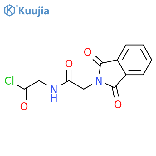 N-[(1,3-Dioxo-1,3-dihydro-2H-isoindol-2-yl)acetyl]glycyl chloride structure