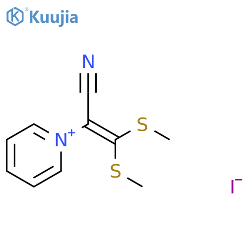Pyridinium, 1-[1-cyano-2,2-bis(methylthio)ethenyl]-, iodide structure