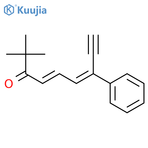 4,6-Nonadien-8-yn-3-one, 2,2-dimethyl-7-phenyl-, (E,E)- structure
