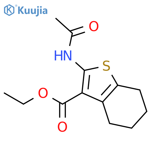 Ethyl 2-(Acetylamino)-4,5,6,7-tetrahydro-1-benzothiophene-3-carboxylate structure