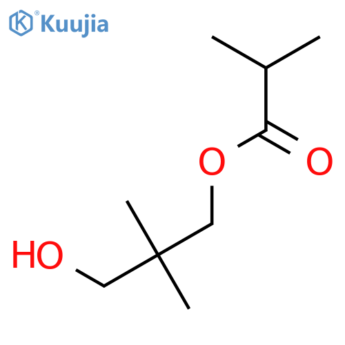 Propanoic acid,2-methyl-, 3-hydroxy-2,2-dimethylpropyl ester structure